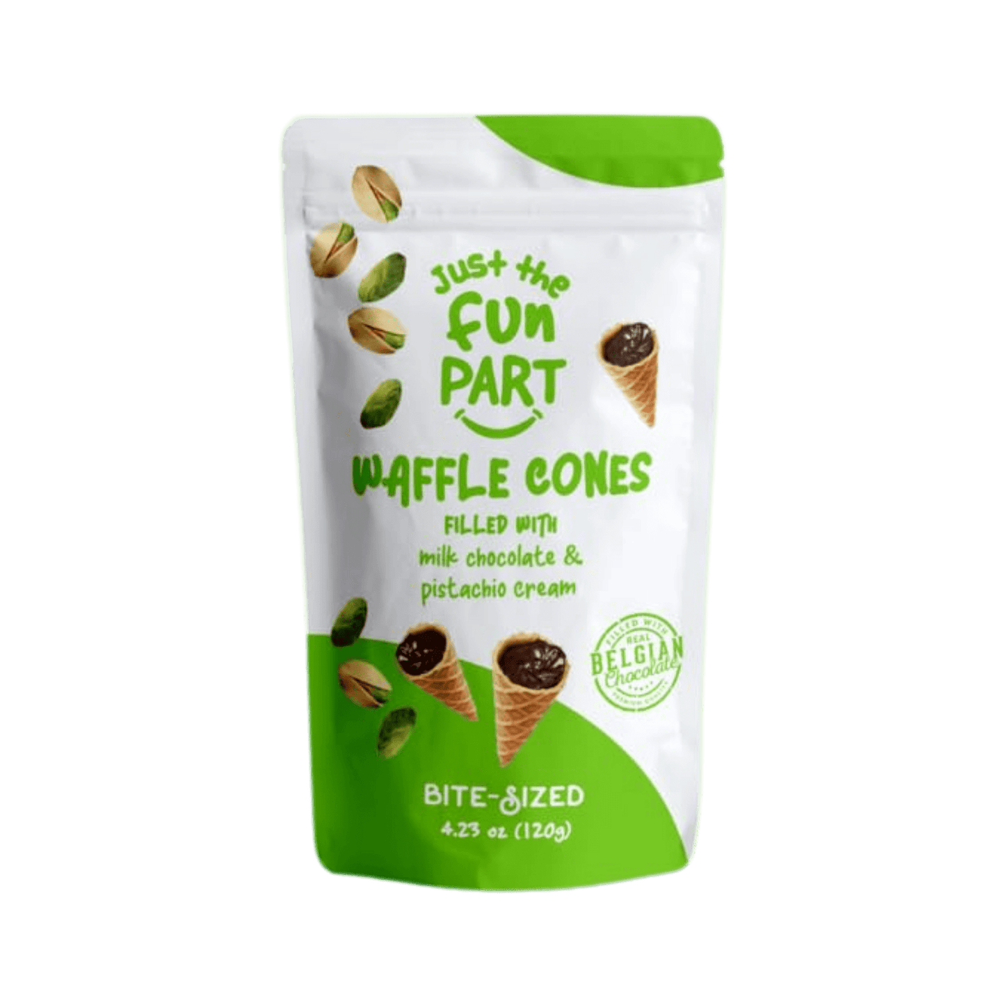 Waffle Cones Chocolat au Lait & Crème de Pistache