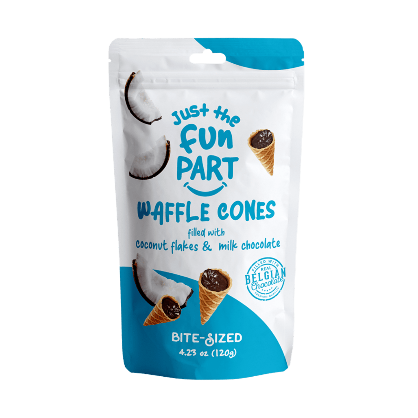 Waffle Cones Chocolat au Lait & Noix de Coco