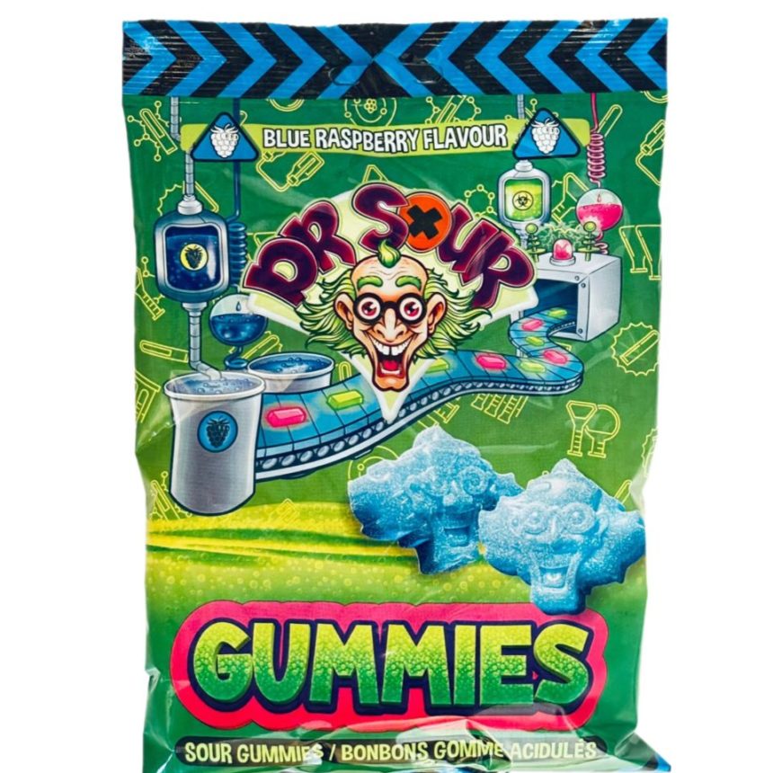 Dr.Sour Gummies Blue Raspberry Challenge