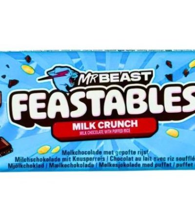 MrBeast Feastables Milk Crunch – Chocolat au Lait et Riz Soufflé Amérique